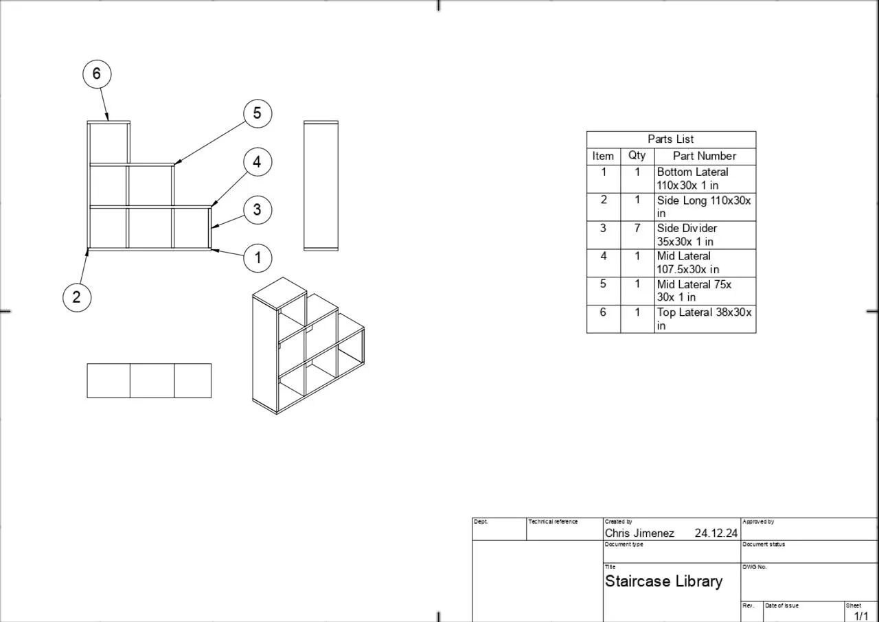 Bookcase Plan